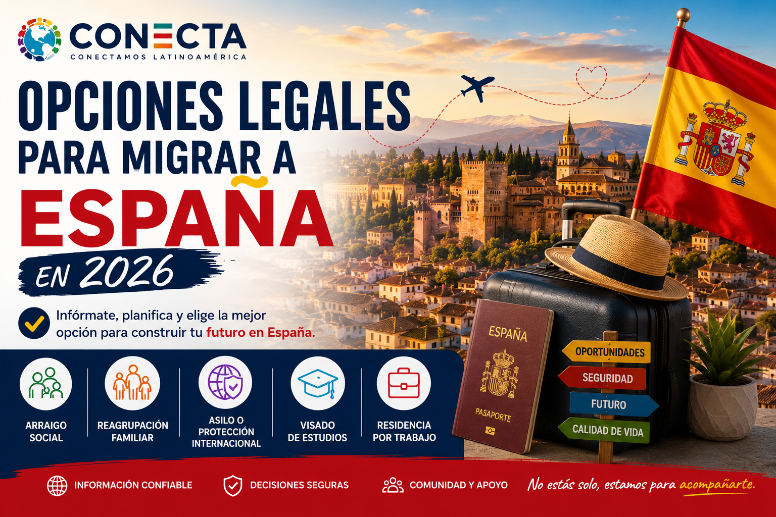 Opciones legales para migrar a España en 2026